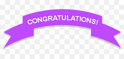 Download Awards And Honors - Congratulations Png PNG Image On Purple Background