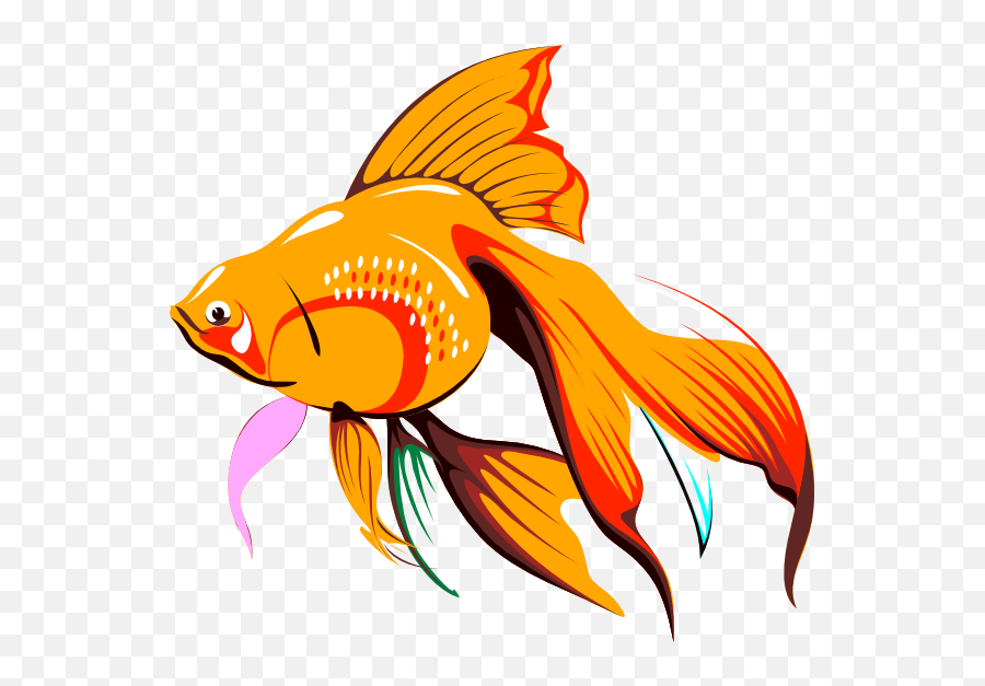 Download Golden Fishie Clip Art - Goldfish Clipart Hd Png Goldfish Drawing,Cartoon Fish Png