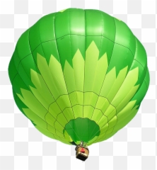 Green Hot Air Balloon Png Watercolor - Balloons In Is Made Up