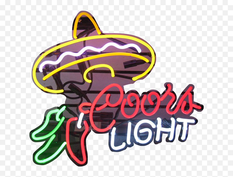 Coors Light Mexican Neon Sign - Illustration Full Size Png Logo,Coors Light Png