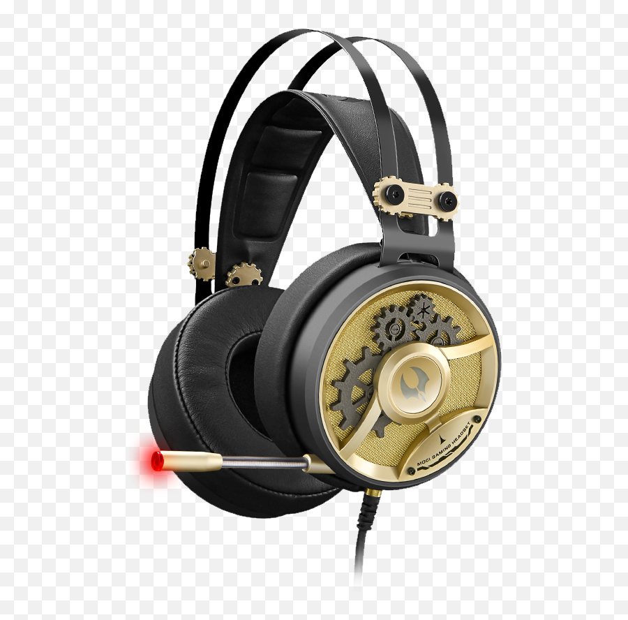 M660g Chronometer Uhdr Gaming Headset - Gold Gold Gaming Headset Png,Gaming Headset Png