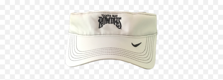 Tampa Bay Rowdies Nike Visor White With - Fashion Brand Png,White Nike Logo