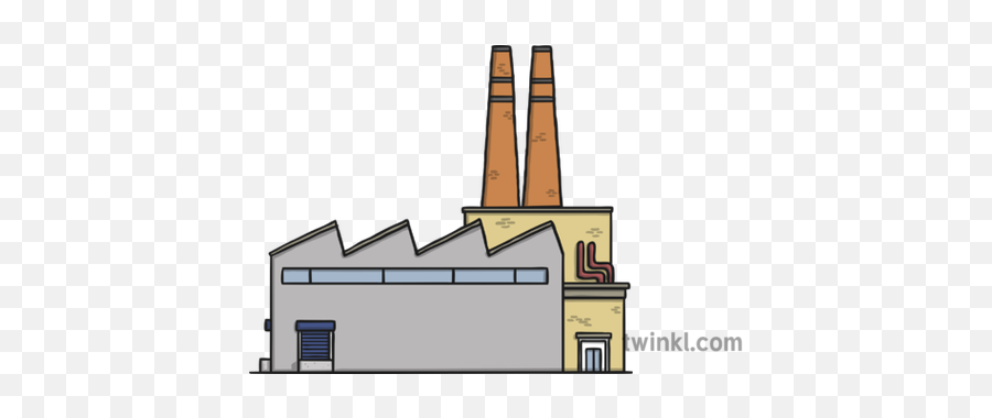 Factory Illustration - Twinkl Factory Illustration Png,Factory Png