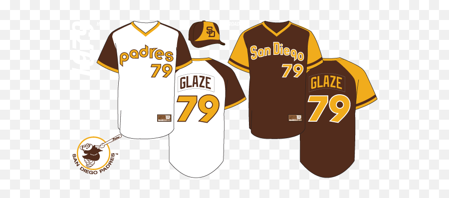 San Diego Padres Jersey History - San Diego Padres Uniform History Png,Padres Logo Png