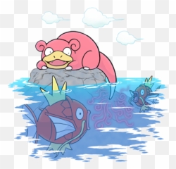 Magikarp - Slowpoke Tail In Water Png,Magikarp Transparent