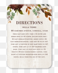 Muted Floral Enclosure Card - Horizontal Png,Shutterfly Png