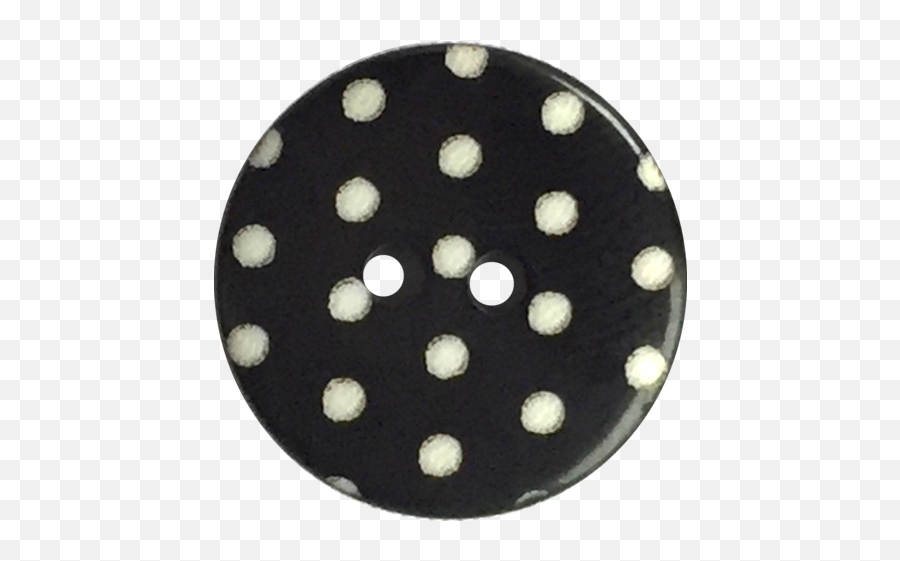 Black With White Dots Or Plain Button 916 1116 - Solid Png,White Dots Png