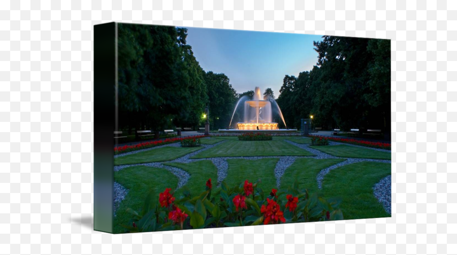 Saski Garden Fountain By Lukasz Mlodzinski - Fountain Png,Fountain Grass Png