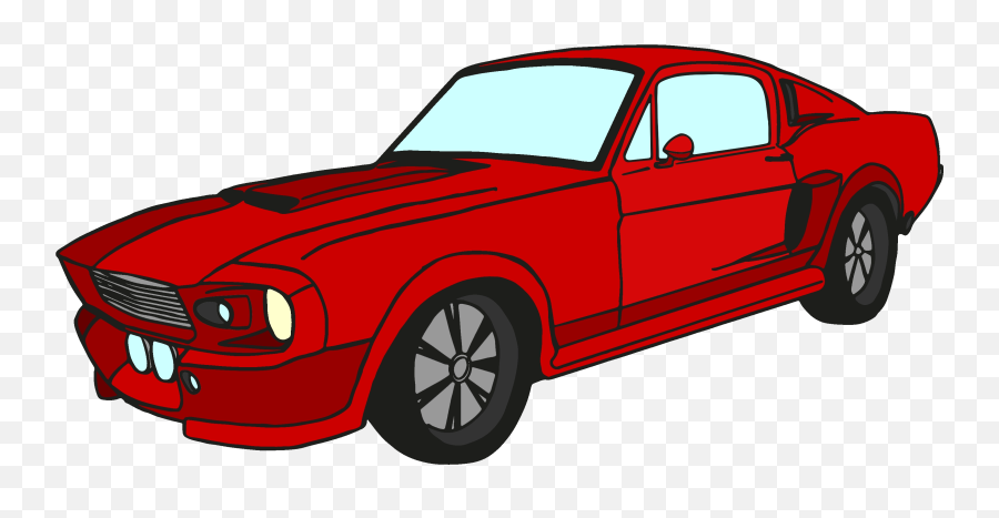 Download Free Png Vector Royalty Stock Classic - Clipart Car Vector Png,Mustang Logo Clipart