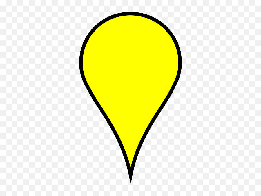Google Maps Icon - Yellow Clip Art At Clkercom Vector Google Maps Marker Yellow Png,Maps Icon