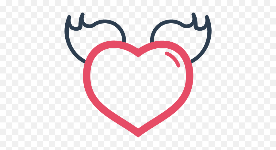 Heart2 Love Valentine Valentines Day Png Heart With Wings Icon