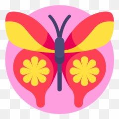 Silk Butterfly Free Vector Icons - Girly png
