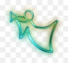 Icon Library Angel Png Transparent Background Free Download - Glowing Green Neon Icons