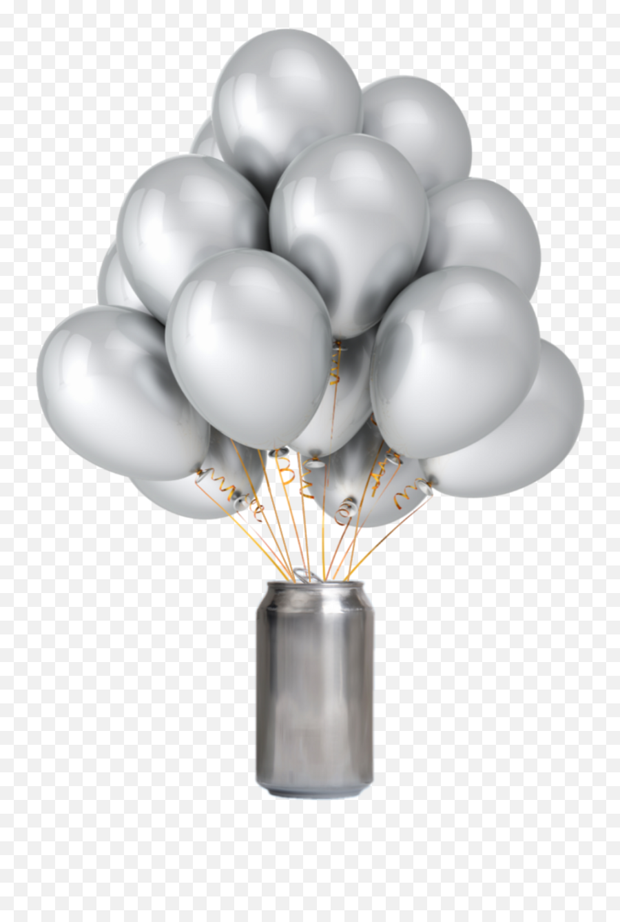 Balloons Clipart Silver - Transparent Background White Png,White Balloons Png