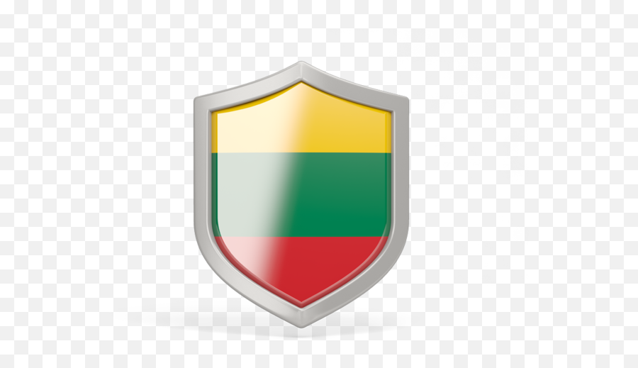 Shield Icon Illustration Of Flag Lithuania - Myanmar Flag Shield Png,Protect Icon