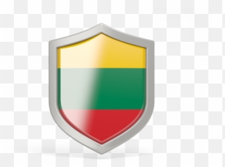 Shield Icon Illustration Of Flag Lithuania - Myanmar Flag png
