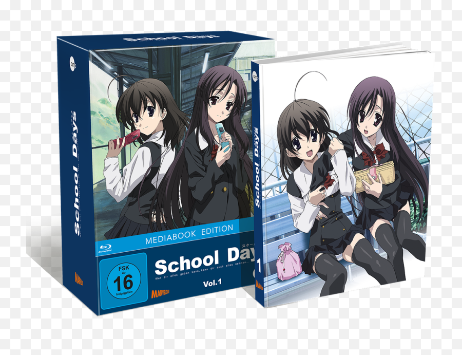 School Days First Volume Will Appear Later U2013 En - School Day Anime Png,School Folder Icon