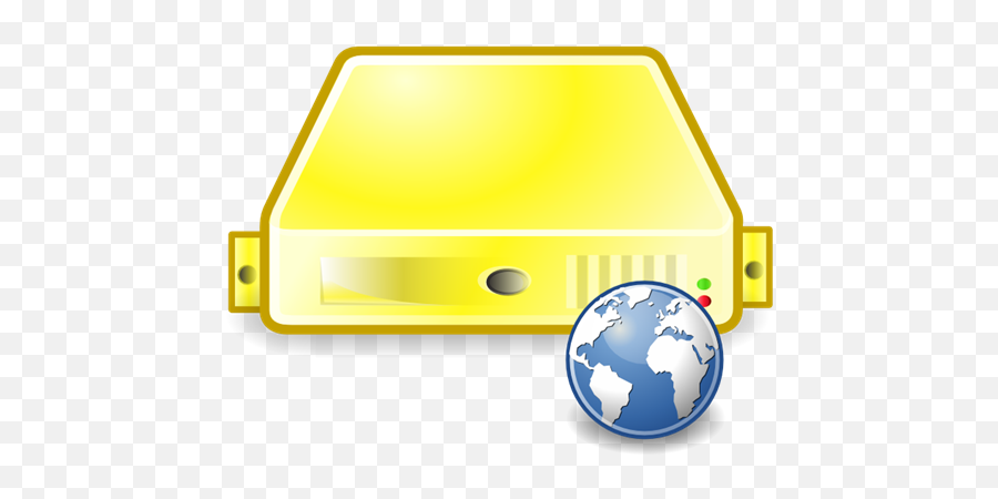 Yellow Web Server Icon - Portable Png,Web Server Icon Png