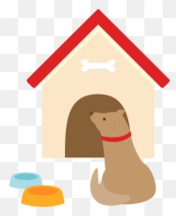 Dog And Doghouse Clipart Free Download Transparent Png - Doghouse
