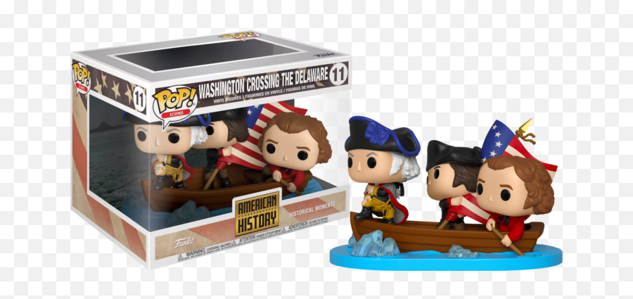 American History - George Washington Crossing The Delaware Washington Crossing The Delaware Funko Pop Png,Crossed Pool Cue Icon