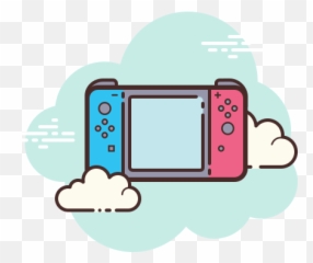 Nintendo Switch Handheld Icon Cloud Style - Spotify Icon Aesthetic png