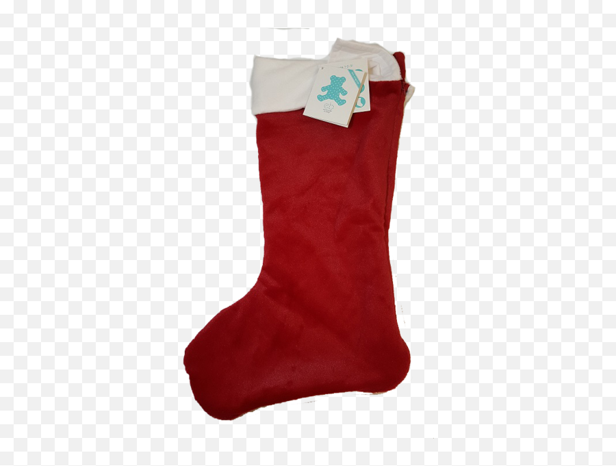 19 Plush Red Embroider Christmas Stocking - Sock Png,Christmas Stockings Png