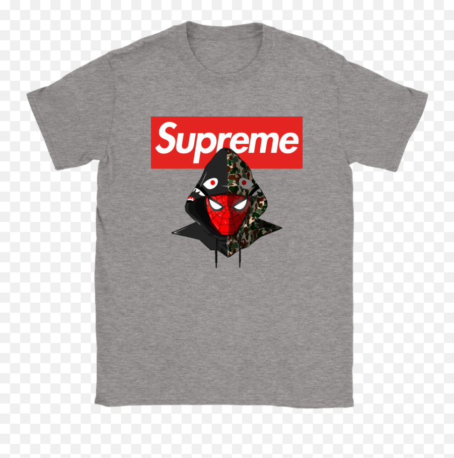 Supreme Spiderman Bape Hypebeast Shirts U2013 Teeqq Store - Supreme X Nike Shirt Png,Bape Logo Png