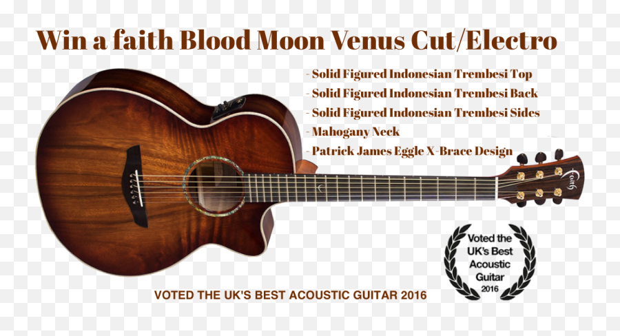 Blood Moon Png - Win A Faith Blood Moon Venus Guitar Worth Acoustic Guitar,Venus Transparent Background