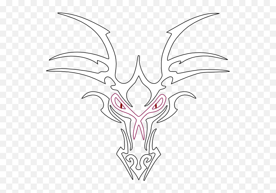 White Dragon Icon Clip Art - Line Art Png,White Dragon Png