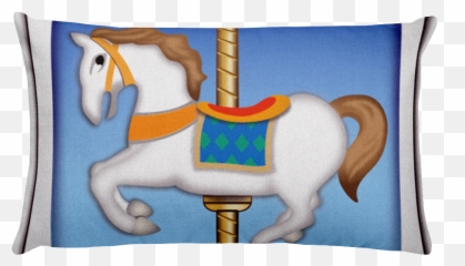 Emoji Bed Pillow - Child Carousel Png,Horse Emoji Png
