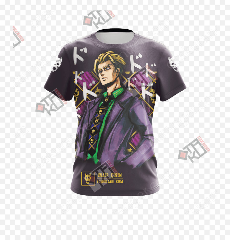 Jojou0027s Bizarre Adventure - Yoshikage Kira Unisex 3d Tshirt Bizarre Adventure Stardust Crusaders Shirts Png,Yoshikage Kira Png