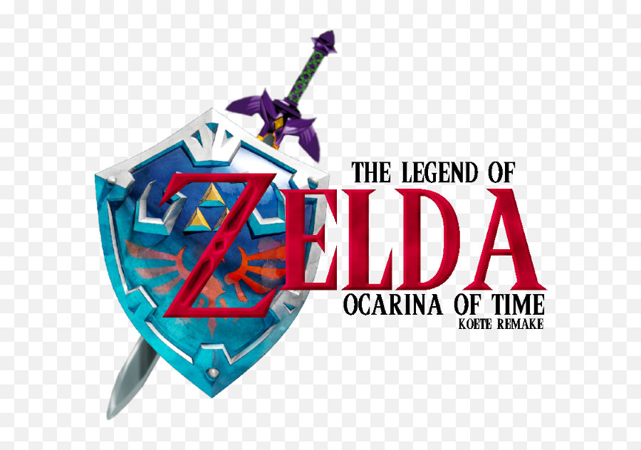 Zelda Ocarina Of Time Logo Png - Hylian Shield Master Sword Botw,Legend Of Zelda Logo Png