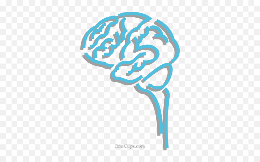 Human Brain Royalty Free Vector Clip Art Illustration - Clip Art Png,Brain Vector Png