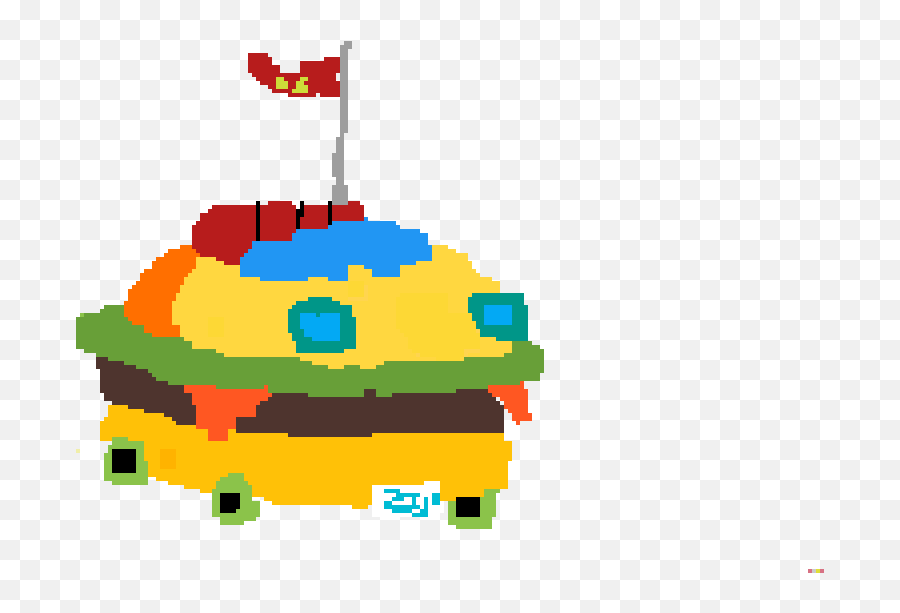 Pixilart - Krabby Patty Car By Anonymous Krabby Patty Pixel Art Png,Krabby Patty Png