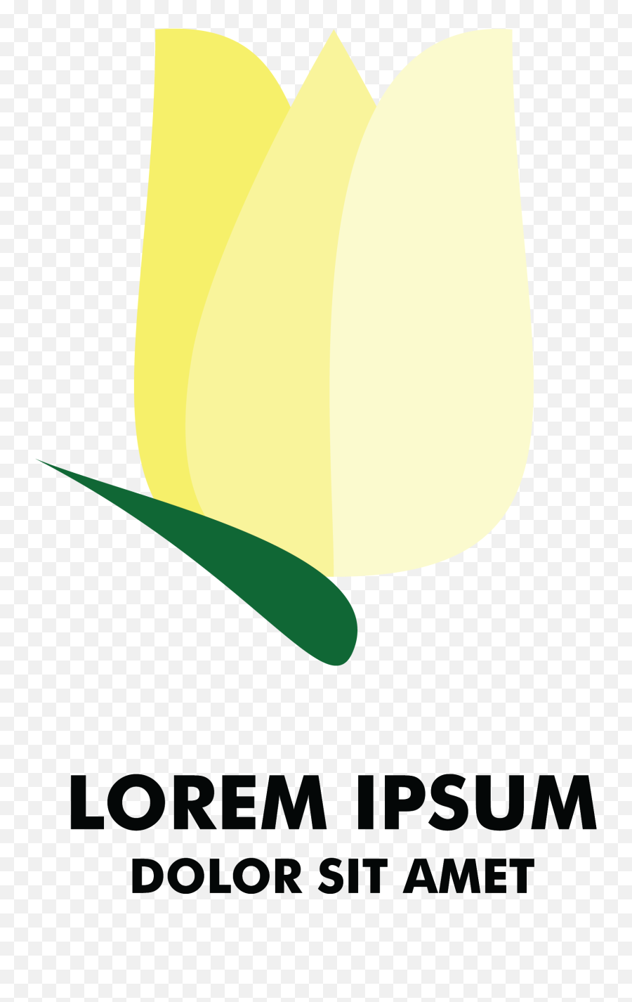 Flower Tulip Logo Vector - Mitsumi Png,Yellow Flower Logo