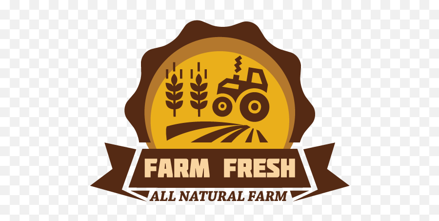 Organic Food Farm Logo Agriculture - Agriculture Clipart Png,Farm Logos