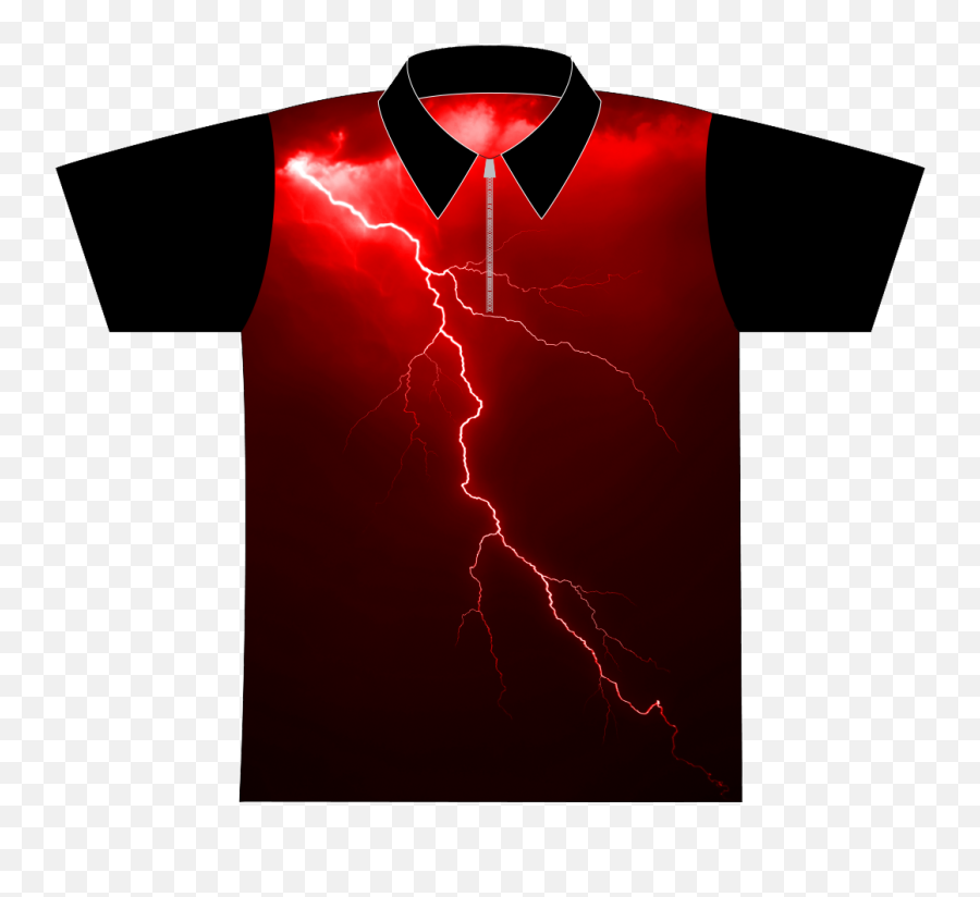 Dye Sublimated Jersey Style 0016 - Lightning Png,Red Lightning Png