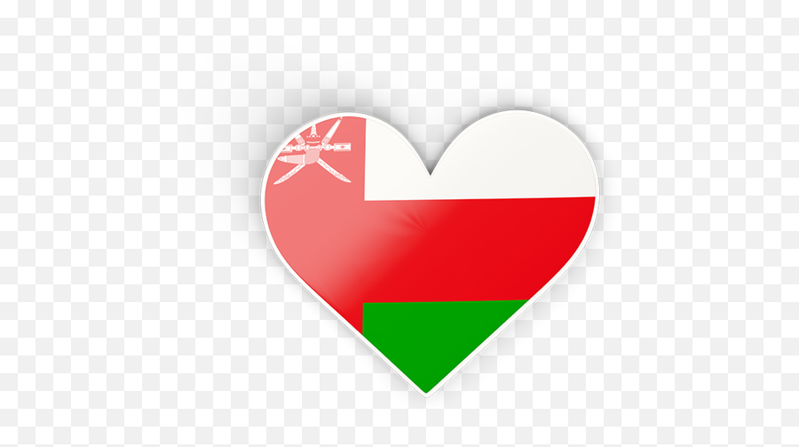 Heart Sticker - Oman Flag Heart Png,Oman Flag Png