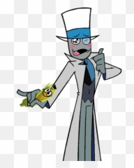 White Hat - Black Icons Villainous png
