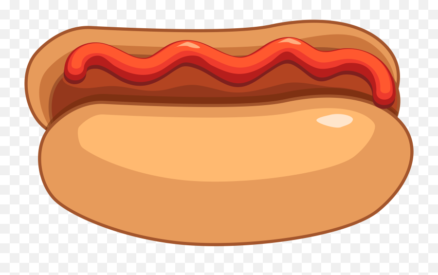 Hot Dog With Ketchup Png Free - Clipart Hot Dog,Ketchup Transparent
