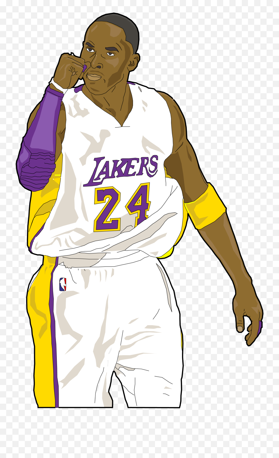 Kobe Bryant Clipart Basketball - Free Transparent Png Kobe Bryant,Kobe Bryant Png