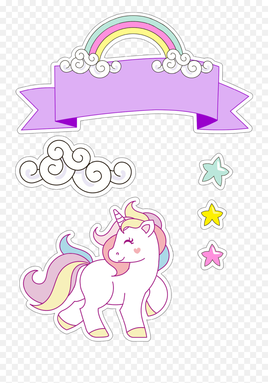 Download Unicornio Vector Png Transparent Background Image - Topo De Bolo Unicornio Para Imprimir,Unicornio Png