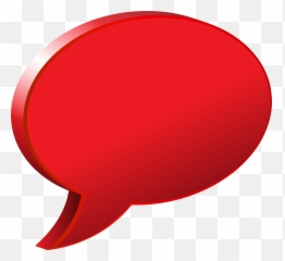 Speech Bubble Png Red Transparent Cartoon - Jingfm