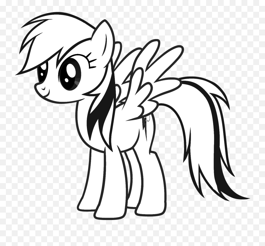 Coloring Book Astonishing My Little Pony Rainbow - Little Pony Friendship Is Magic Png,Rainbow Dash Transparent