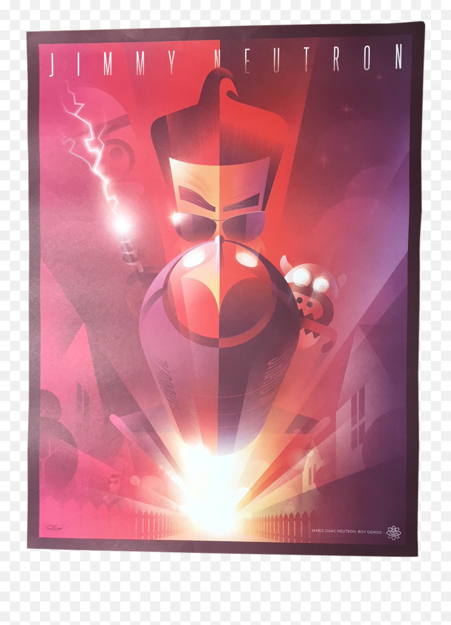 Russ Gray Jimmy Neutron Tribute Promotional Nickelodeon Poster - Poster Png,Jimmy Neutron Png