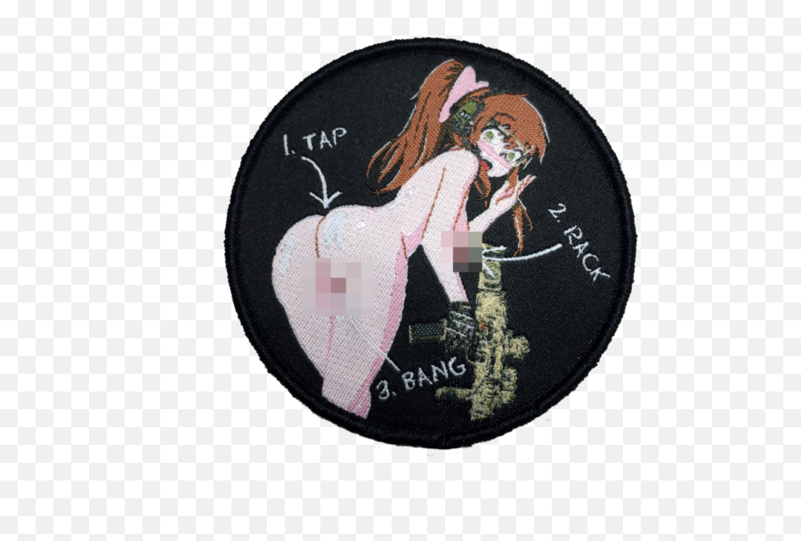 Tap Rack Bang Lewd Morale Patch - Weapons Grade Waifus Patch Png,Lewd Png