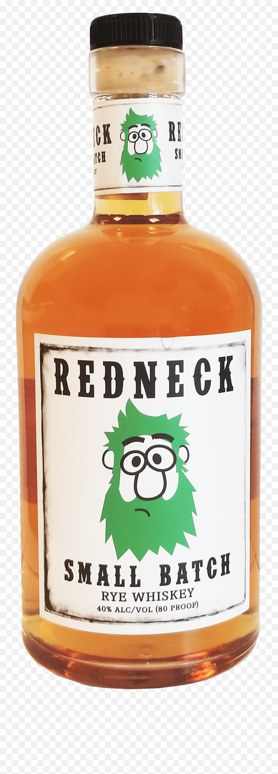 Redneck Rye Whiskey - Min Glass Bottle Transparent Cartoon Line Art Png,Whiskey Bottle Png