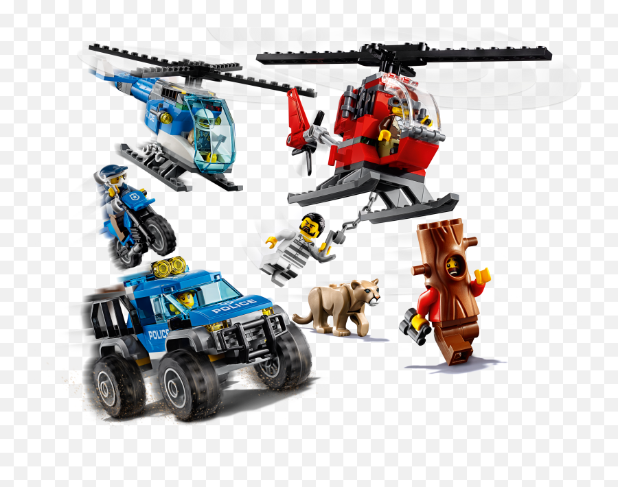 Mountain Police Headquarters 60174 City Buy Online - Lego City Police Transparent Background Png,Police Helicopter Png