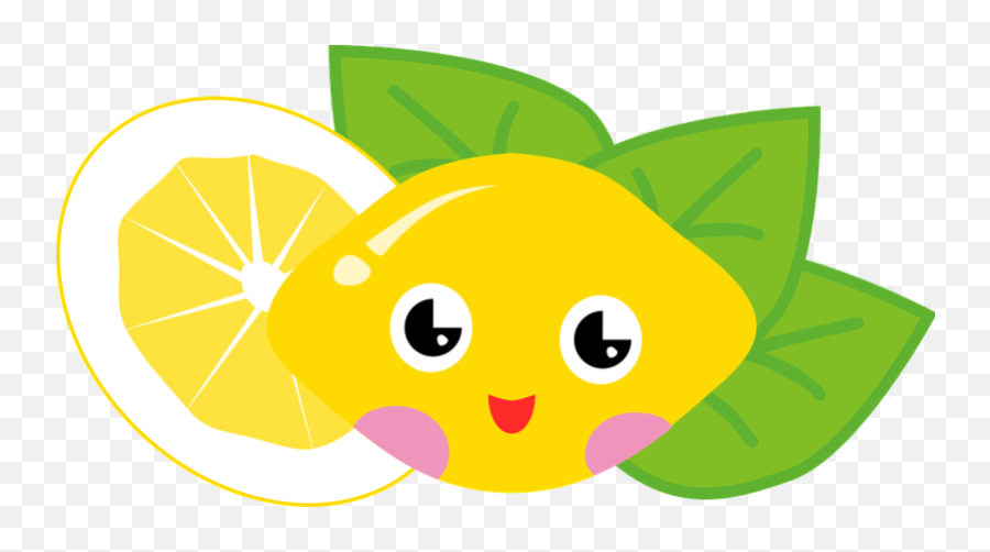 This Is Such A Cute Cartoon Of Lemon With Friendly - Cute Cartoon Fruits Png,Cartoons Png