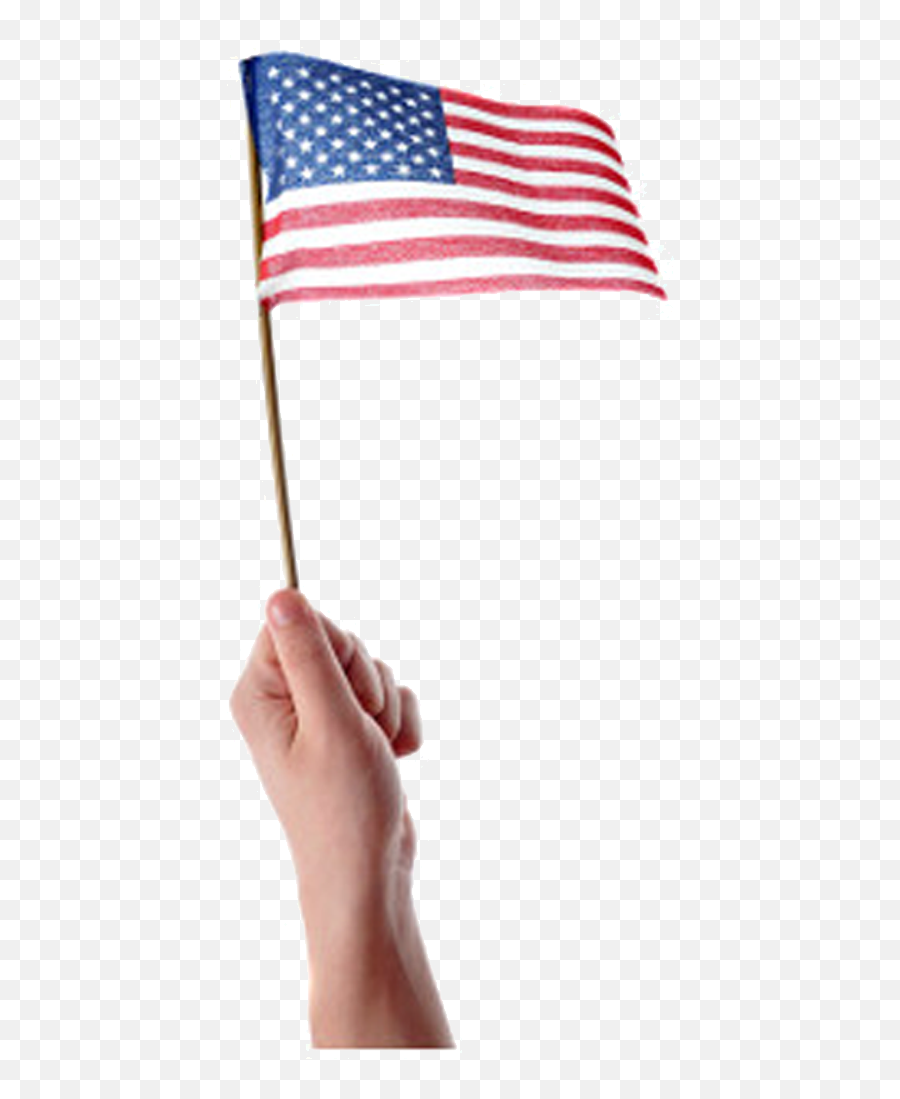 Handheld American Flags - Handheld American Flag Png,American Flag Png